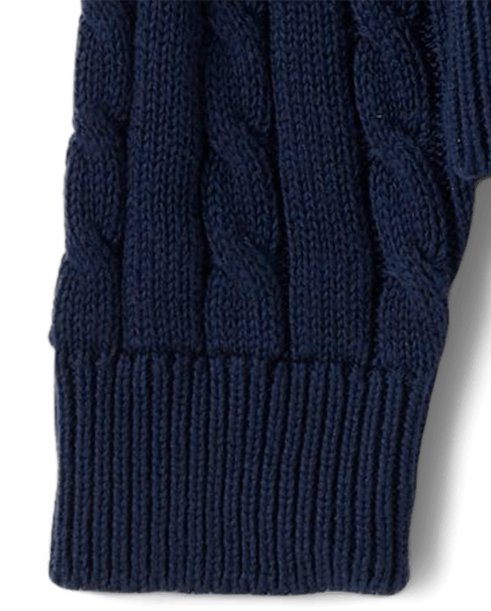 Girls Cable Knit Cardigan