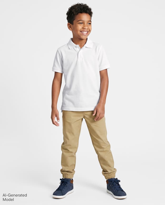 Boys Quick Dry Stretch Pull On Jogger Pants