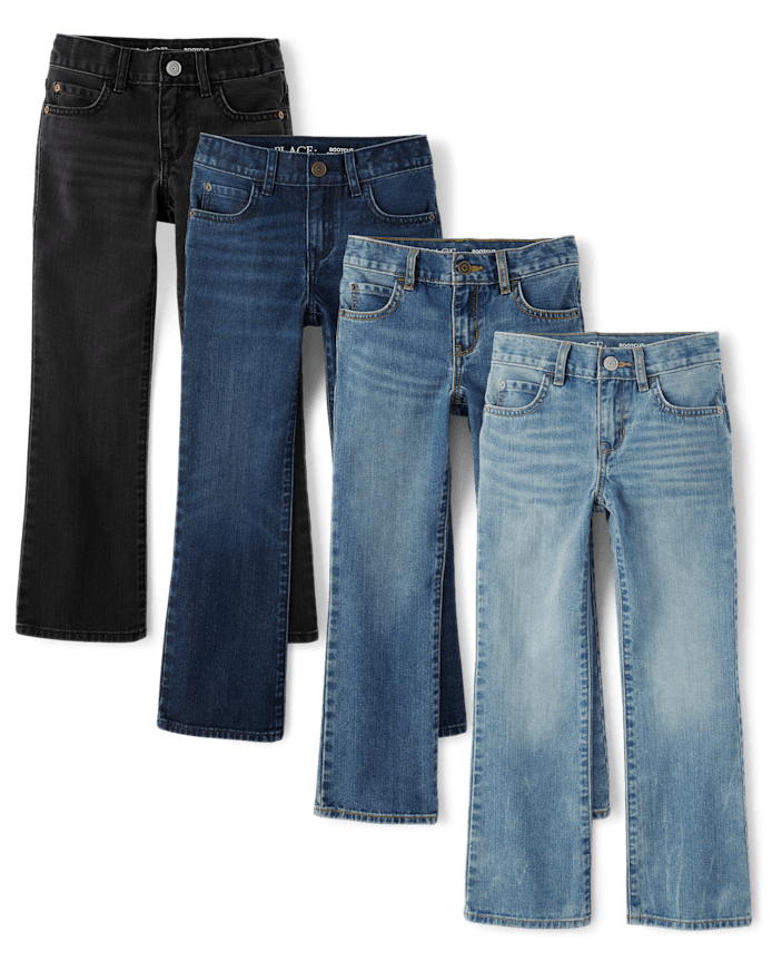 Boys Bootcut Jeans 4-Pack