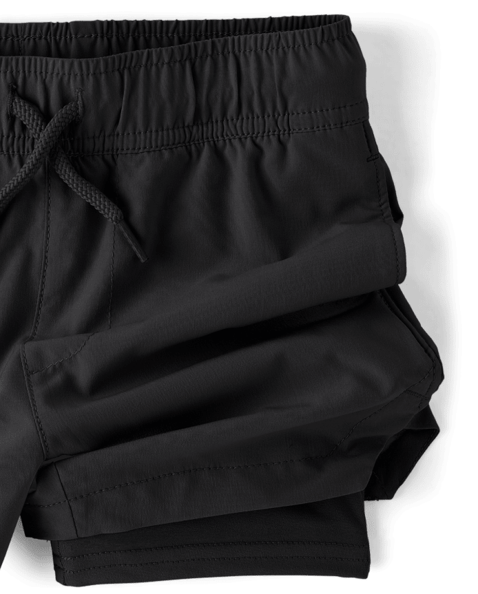 Boys Quick Dry Lined Pull On Jogger Shorts