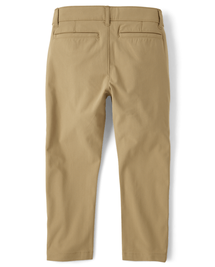 Pantalon chino skinny premium à séchage rapide pour uniforme de garçon
