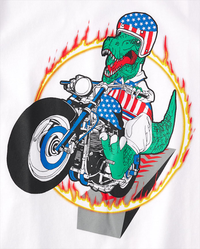 Boys Americana Dino Graphic Tee