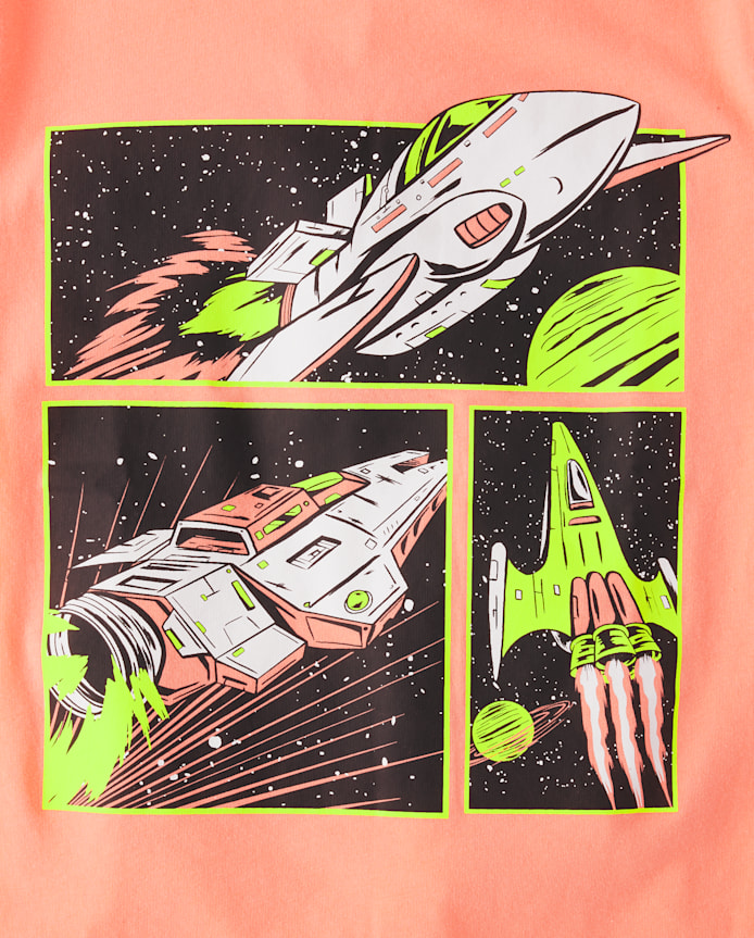 Boys Dino Space Graphic Tee 2-Pack
