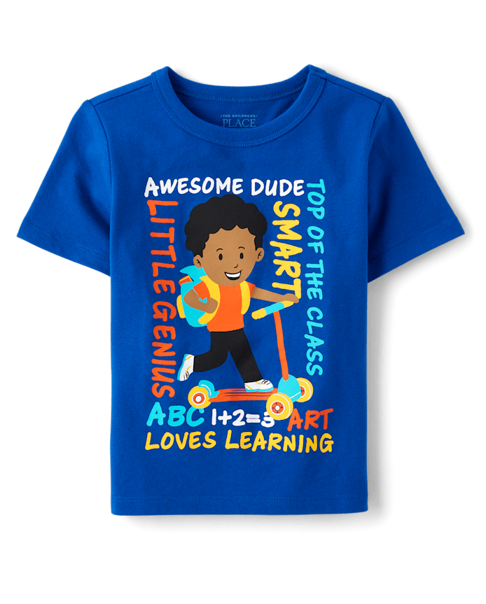 Baby And Toddler Boys School Boy Graphic Tee