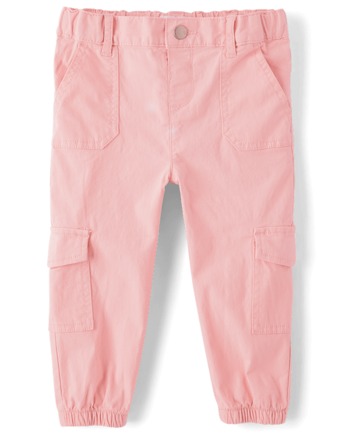 Baby And Toddler Girls Cargo Jogger Pants