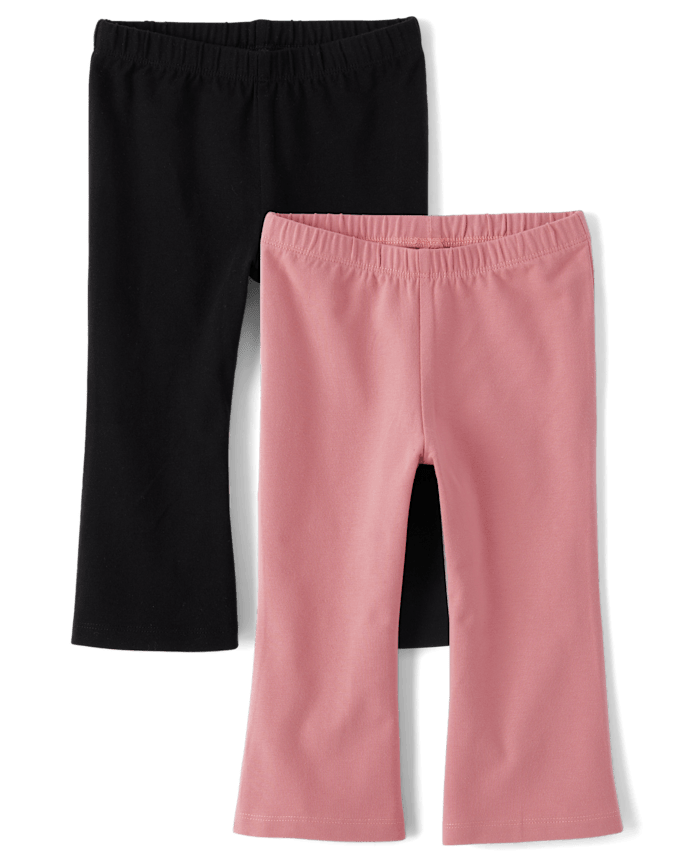 Toddler Girls Flare Leggings 2-Pack