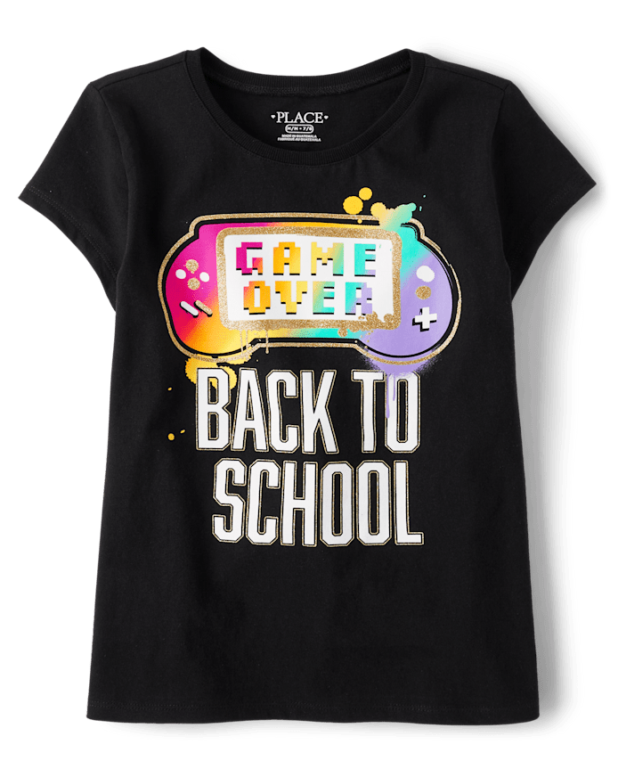 Girls Gamer School Graphic Tee