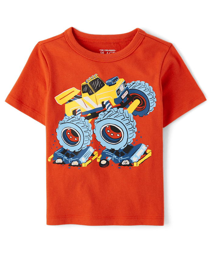 Baby And Toddler Boys Monster Truck Graphic Tee
