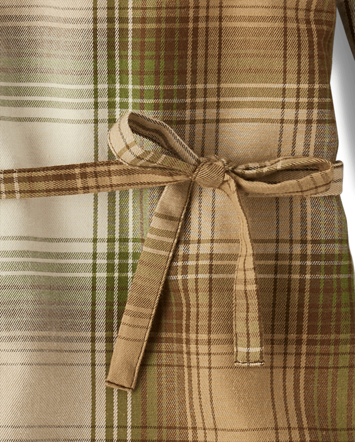 Girls Matching Family Plaid Flannel Shirt Dress