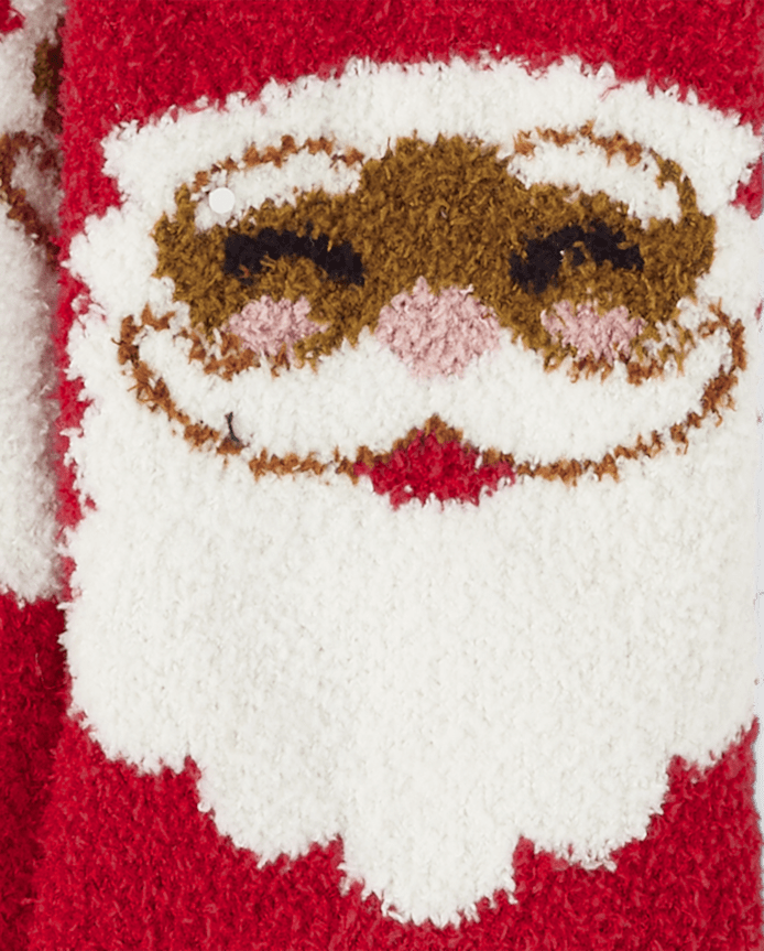 Baby And Toddler Matching Family Santa Cozy Socks 2-Pack