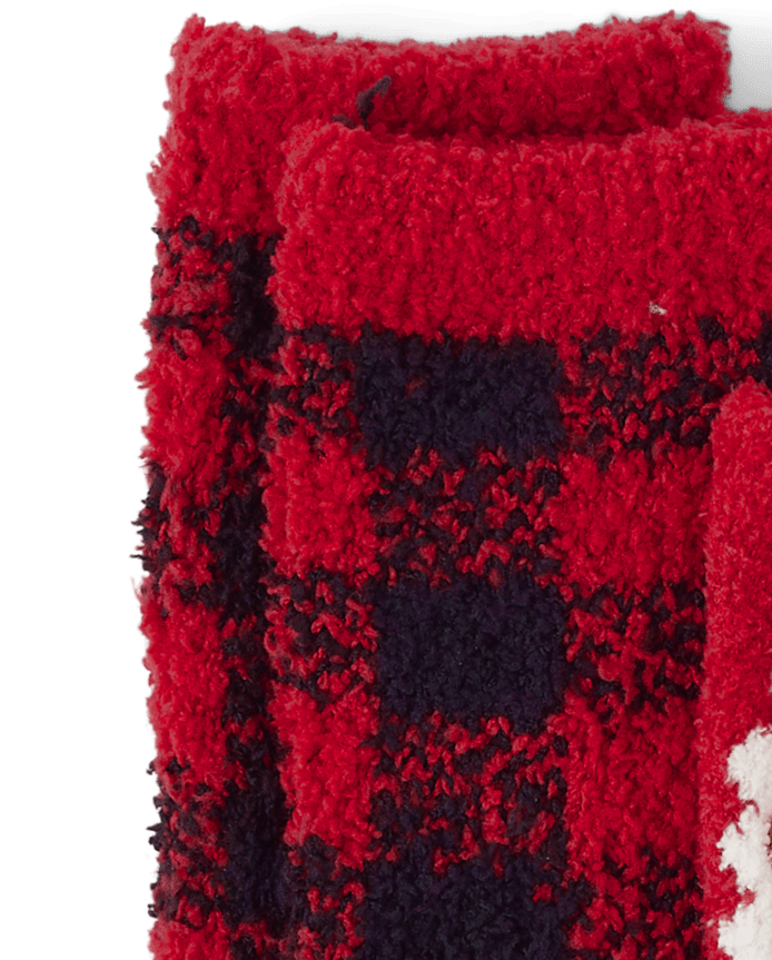 Baby And Toddler Matching Family Santa Cozy Socks 2-Pack