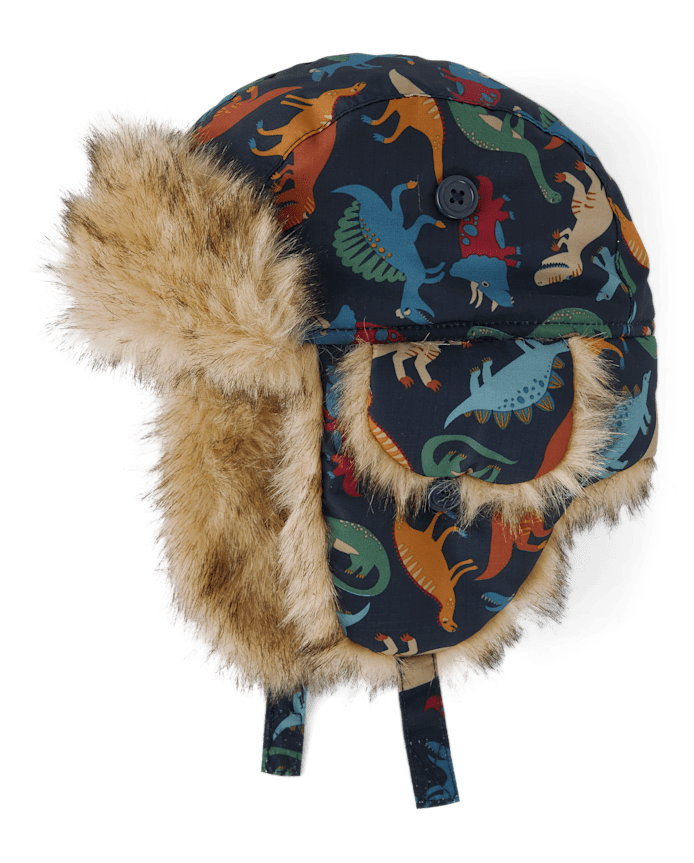 Toddler Boys Dino Trapper Hat