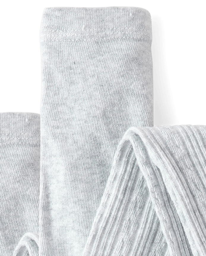 Girls Cable Knit Tights 2-Pack