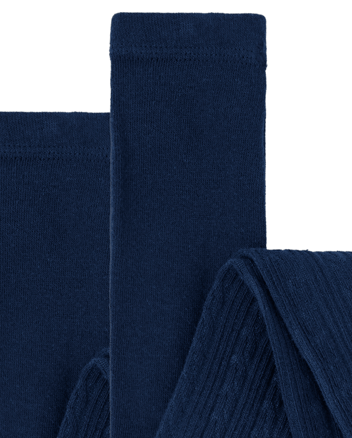 Girls Cable Knit Tights 2-Pack