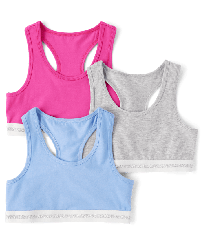 Girls Racerback Bralette 3-Pack