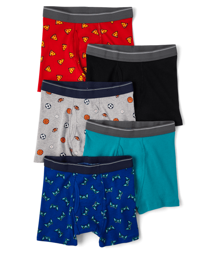 Lot de 5 boxers sport pour garçons