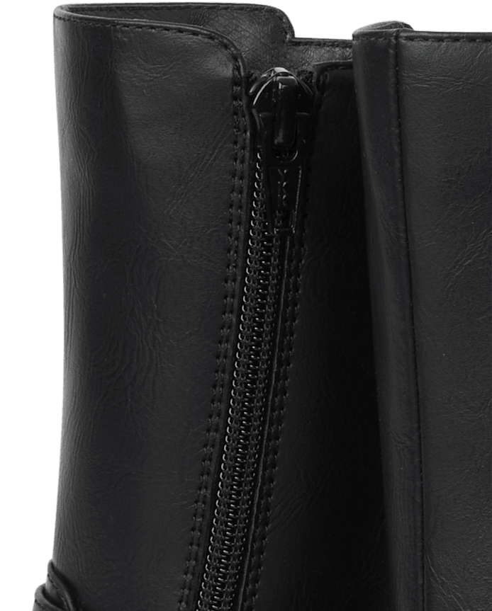 Bottes hautes à clous en forme de cœur pour petites filles