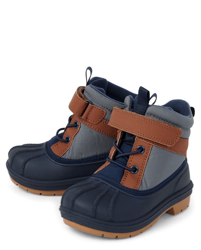 Toddler Boys Colorblock Lace Up Boots