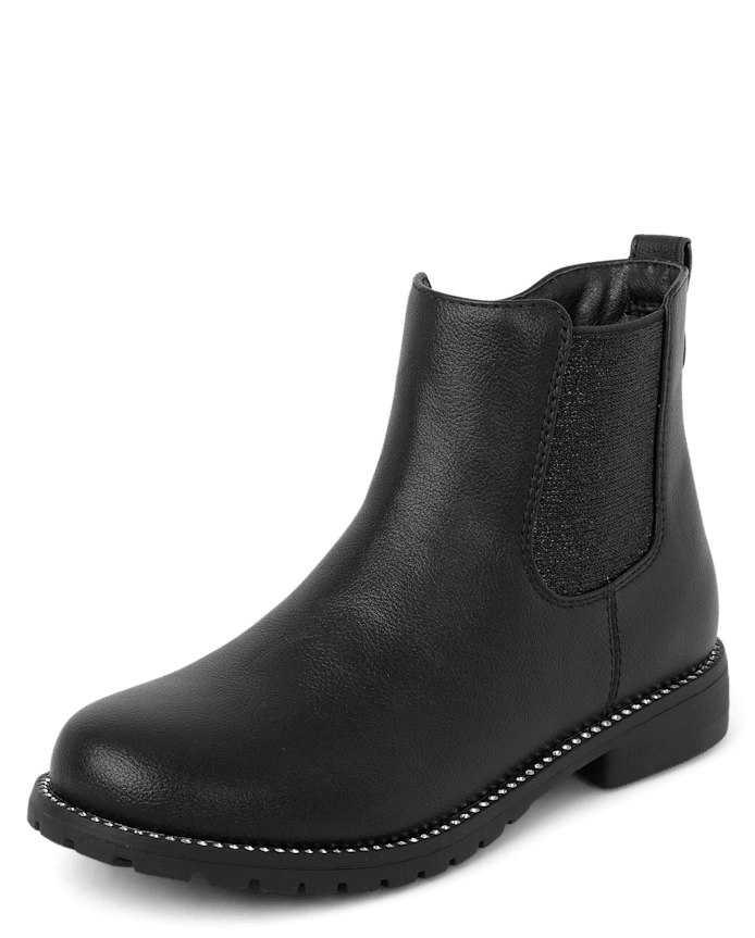 Girls Jeweled Chelsea Booties