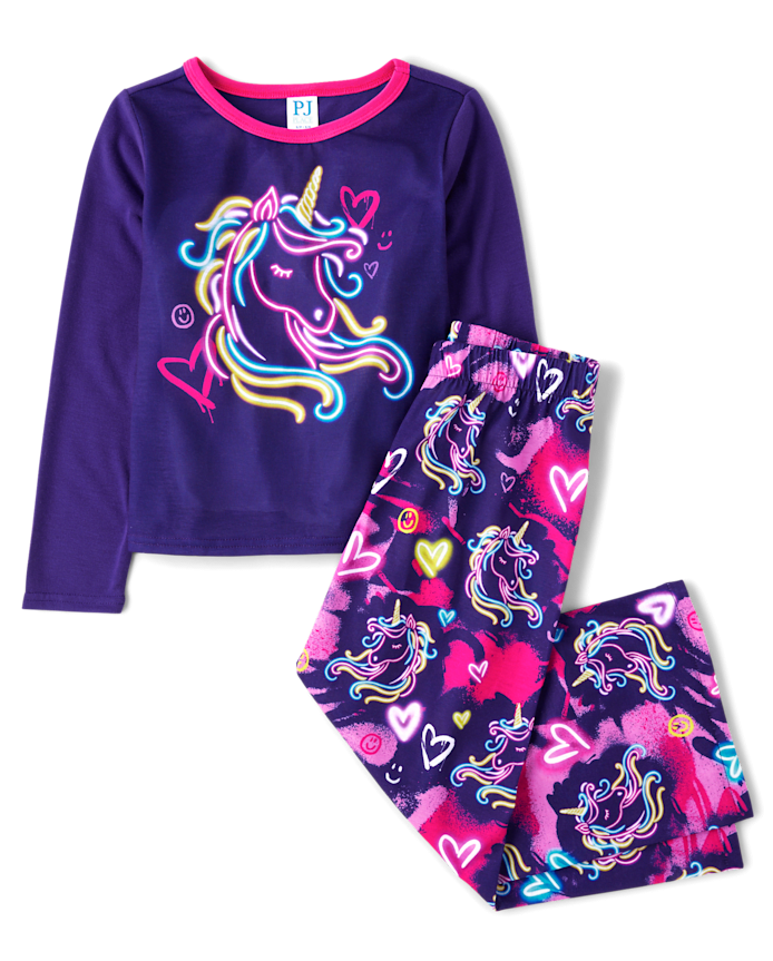 The Children's Place Girls Unicorn Pajamas | MainPlace Mall