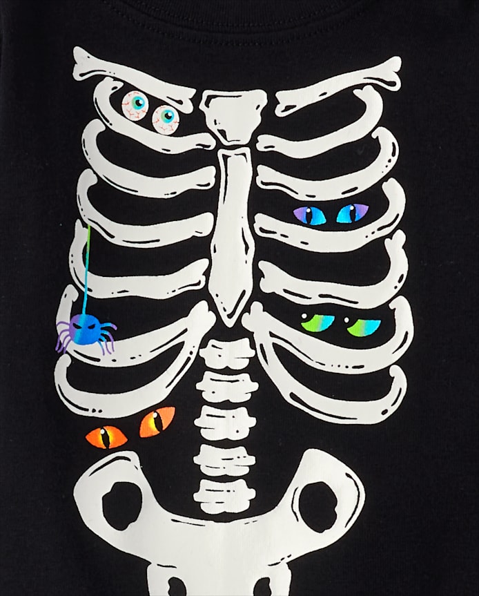 Baby And Toddler Matching Family Glow Skeleton Snug Fit Cotton Pajamas