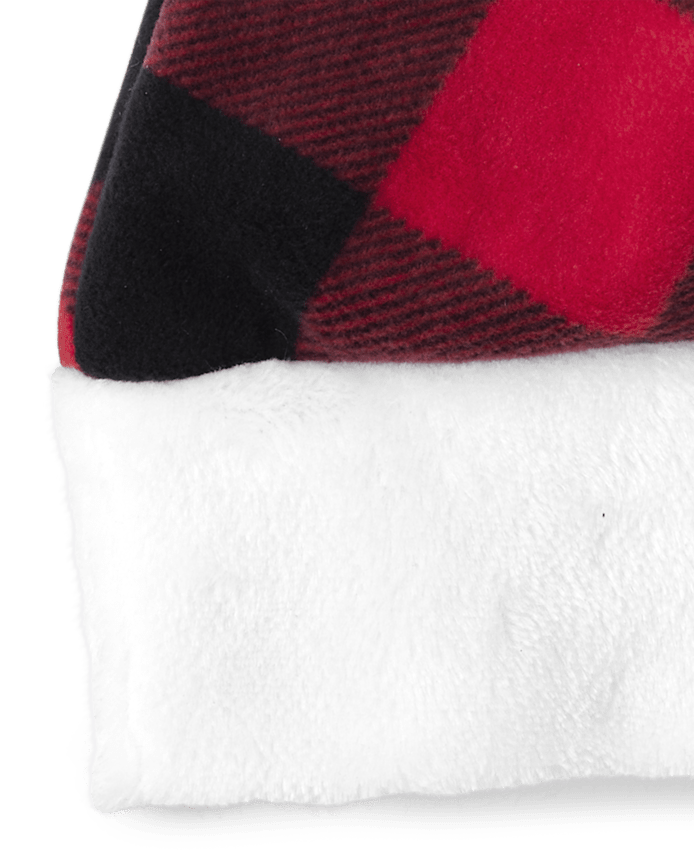Adult Matching Family Plaid Santa Hat