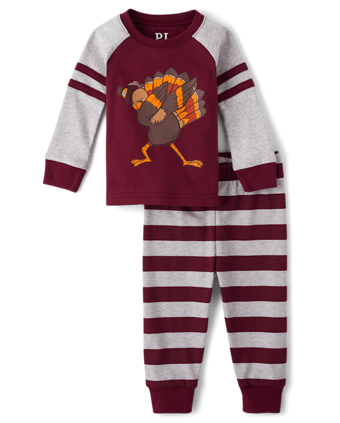 Baby And Toddler Turkey Dab Snug Fit Cotton Pajamas
