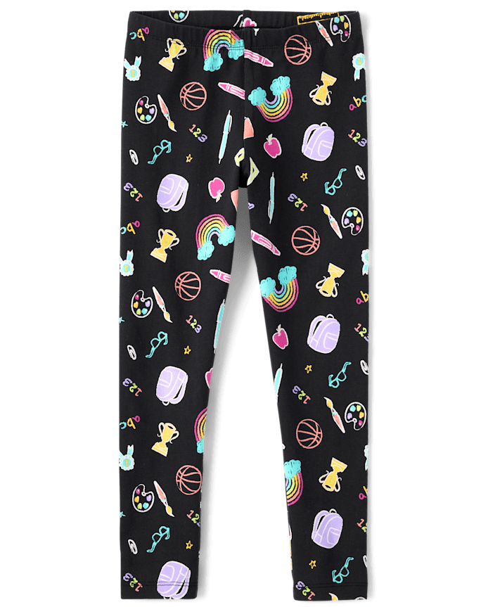 Girls Print Leggings