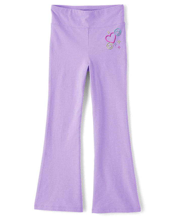 Leggings évasés taille haute pour filles