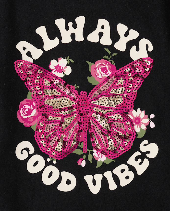 Haut à dos torsadé graphique pour filles