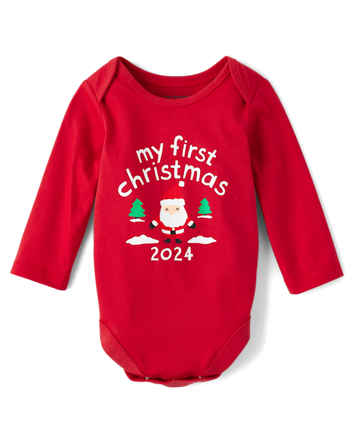 Baby First Christmas Graphic Bodysuit