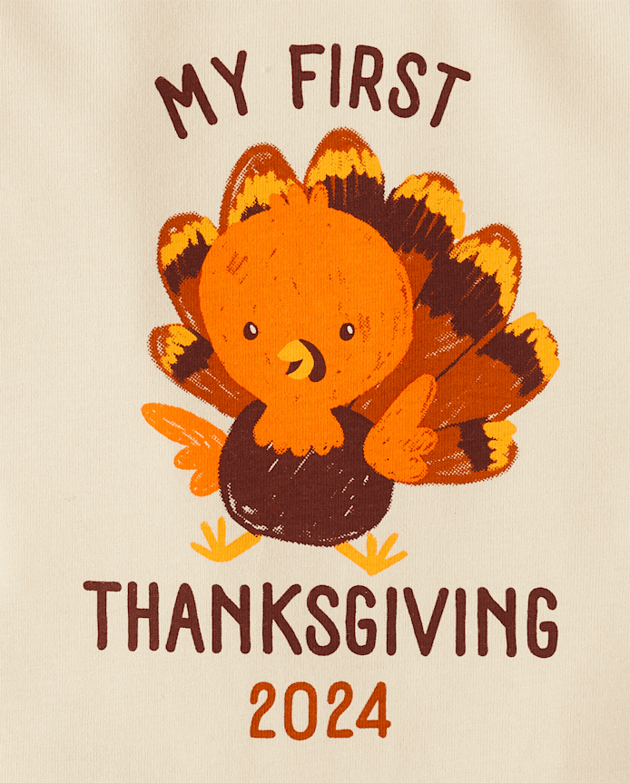 Baby First Thanksgiving Graphic Bodysuit