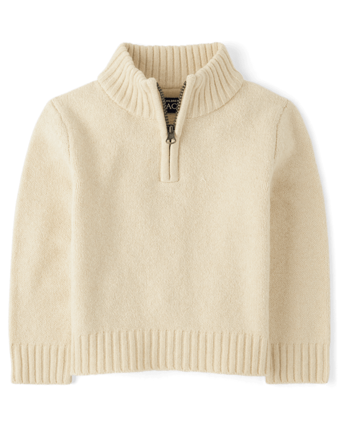 Baby And Toddler Boys Half Zip Sweater