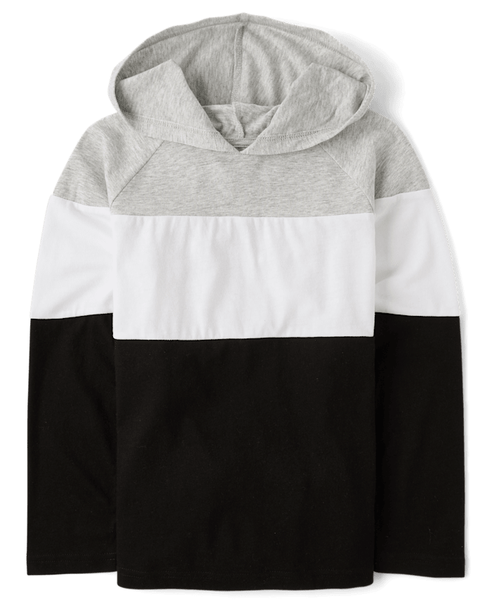 Boys Colorblock Hooded Top