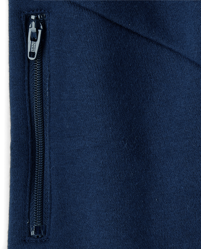 Boys Side Zip Premium Fleece Jogger Pants