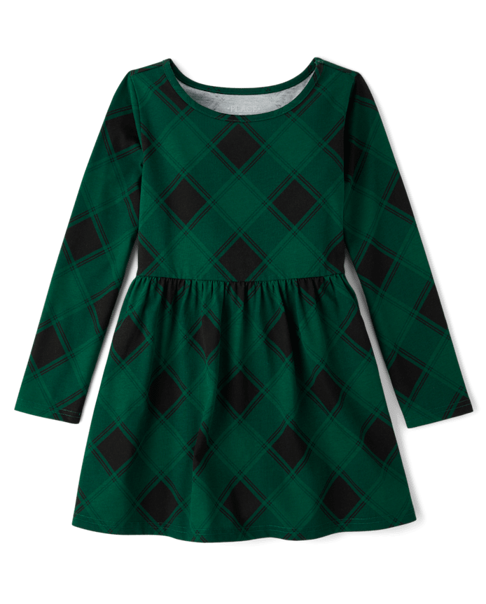 Girls Plaid Everyday Dress