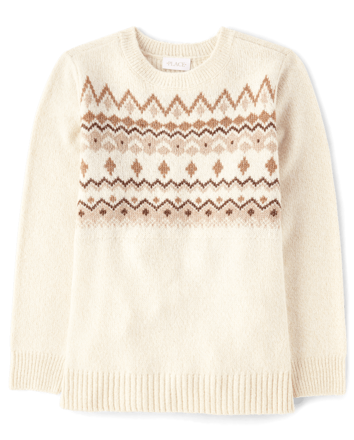 Womens Mommy And Me Fairisle Sweater