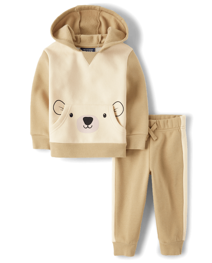 Baby And Toddler Boys Polar Bear Premium Fleece 2-Piece Outfit Set