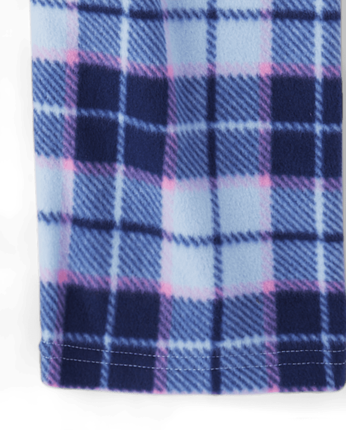 Girls Plaid Microfleece Pajama Pants