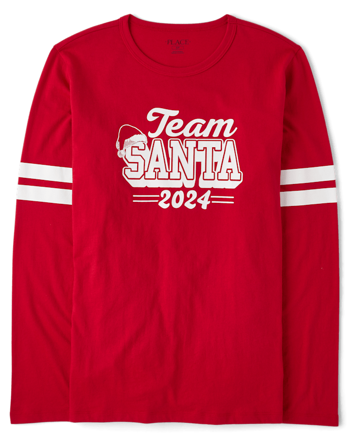 Adult Matching Family Team Santa 2024 Graphic Tee