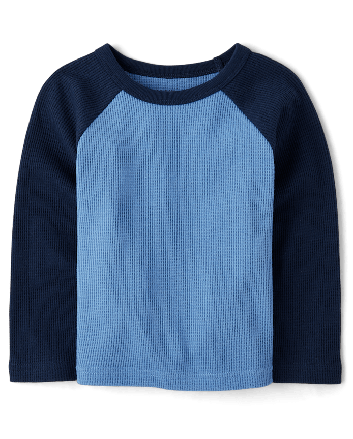 Toddler Boys Thermal Raglan Top