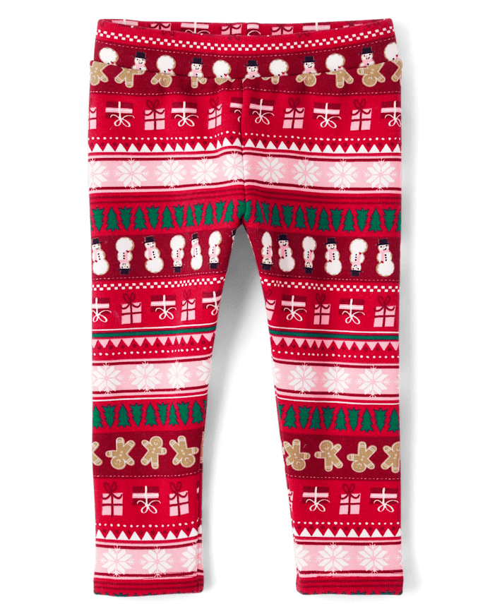 Baby And Toddler Girls Print Cozy Leggings