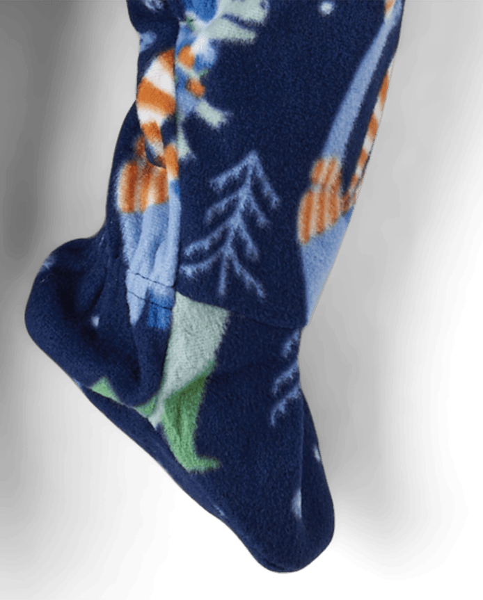 Pyjama une pièce en microfibre polaire à motifs de dinosaures pour bébés et petits garçons