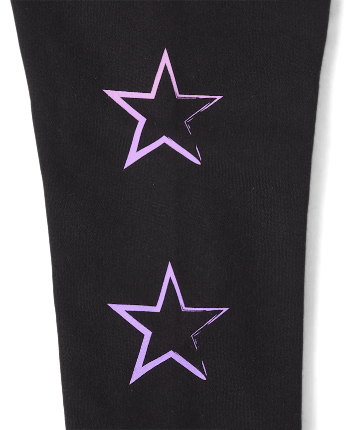 Girls Graphic Fleece Jogger Pants