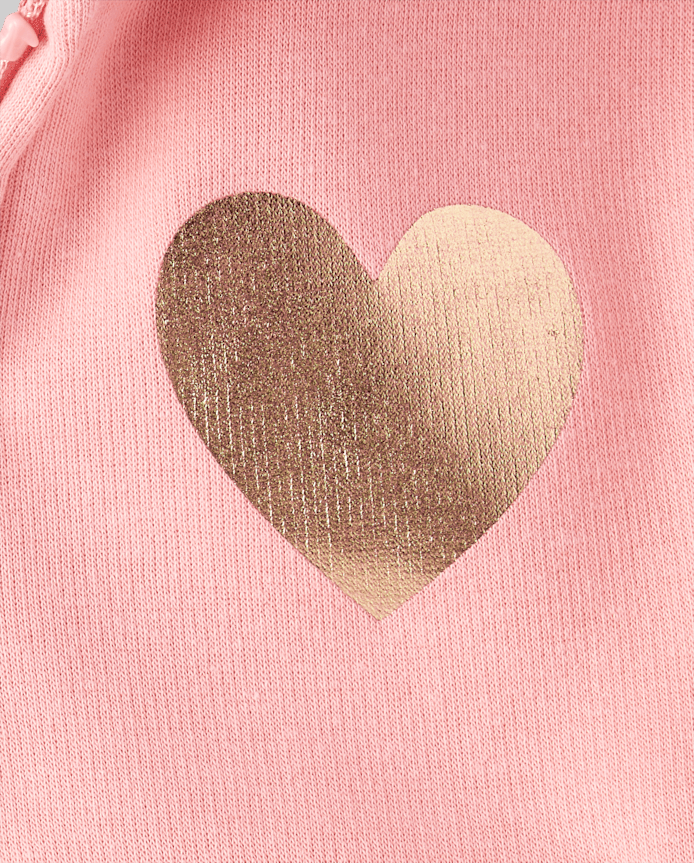 Girls Graphic Cozy Zip Up Hoodie