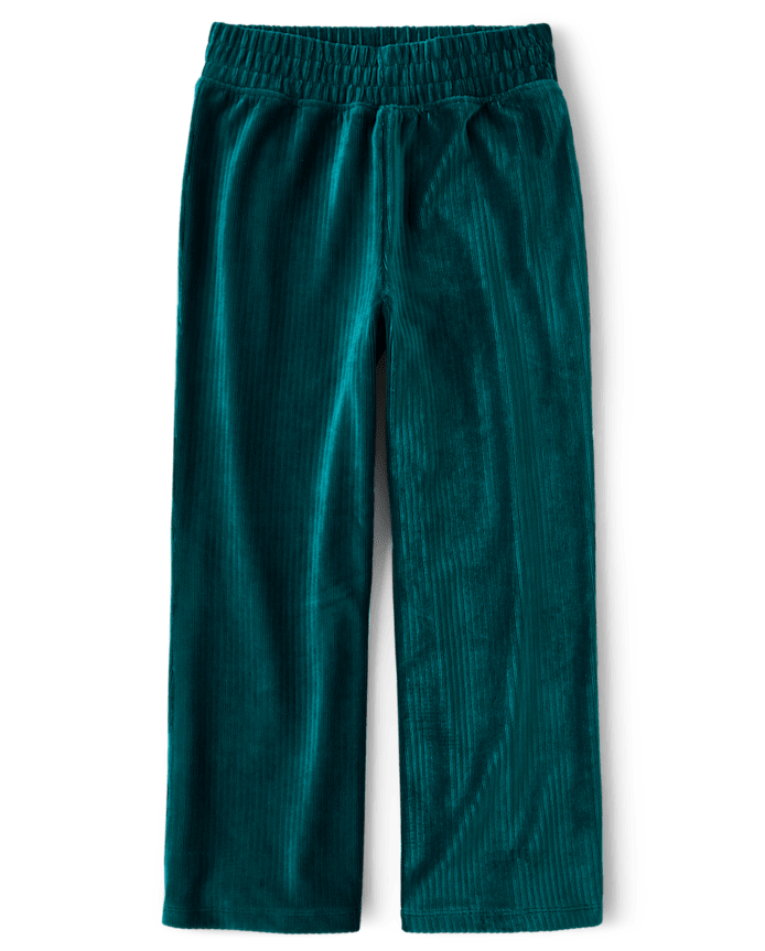 Pantalon large en velours côtelé Fille