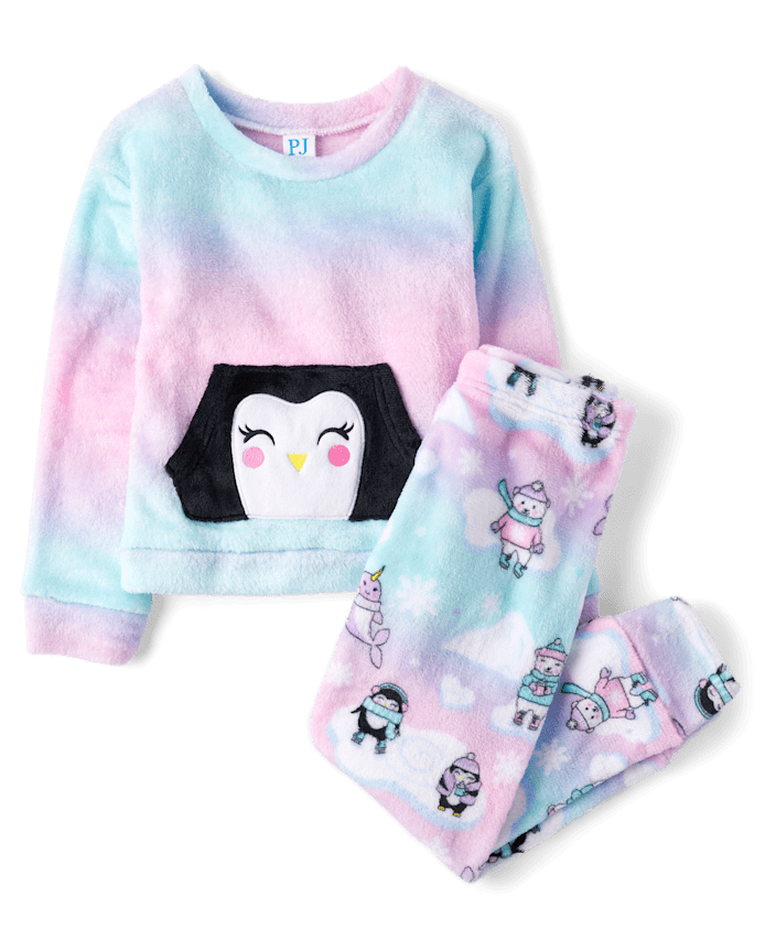 Pyjama Pingouin pour fille - Polaire douillette