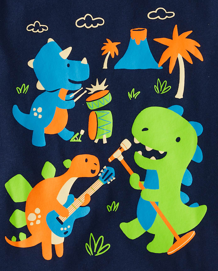 Baby And Toddler Boys Dino Graphic Tee 2-Pack
