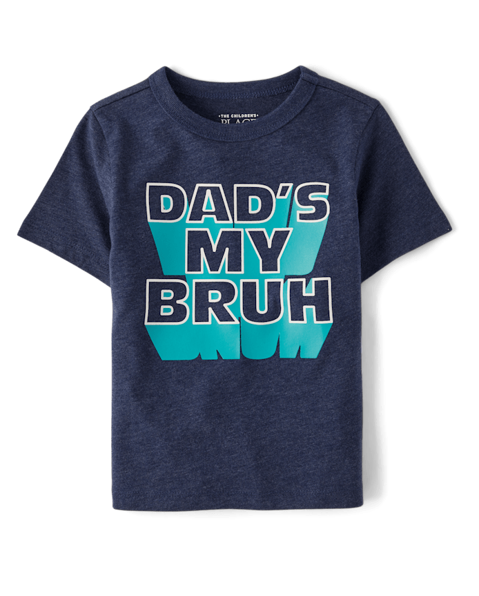 Baby And Toddler Boys Dad Bruh Graphic Tee