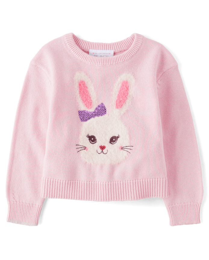 Toddler Girls Bunny Sweater